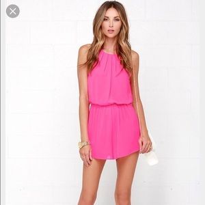 Hot Pink Lush Romper